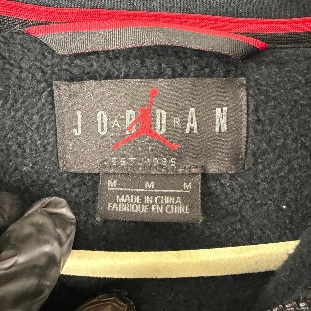 Jordan Jumpman Classics Full Zip Hoodie Mens Medium Black Gold Fleece CK2223-011